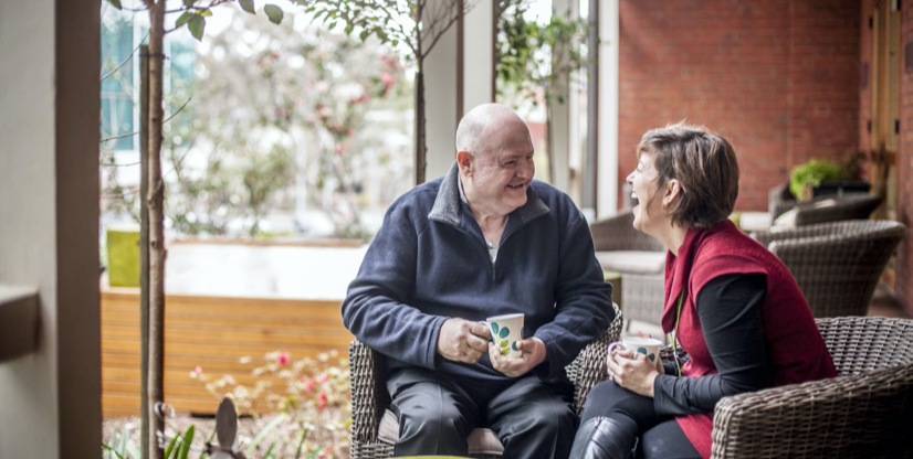 Quality of Care photo of patient and staff